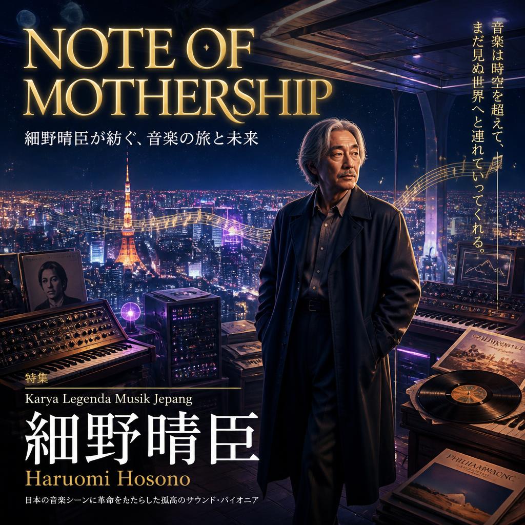 Note of Mothership Karya Legenda Musik Jepang Haruomi Hosono, Perjalanan Musik yang Penuh Imajinasi
